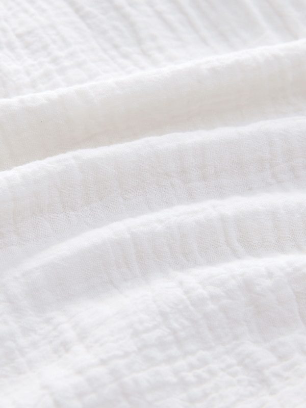 Nigflower54281 White 100% Cotton Beach Kaftan Dress (3-16yrs) - Image 6