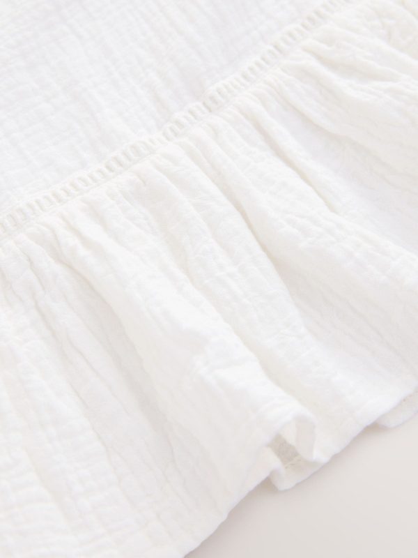 Nigflower54281 White 100% Cotton Beach Kaftan Dress (3-16yrs) - Image 7