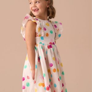 Nigflower54295 White Francesca Shirred Panel Dress
