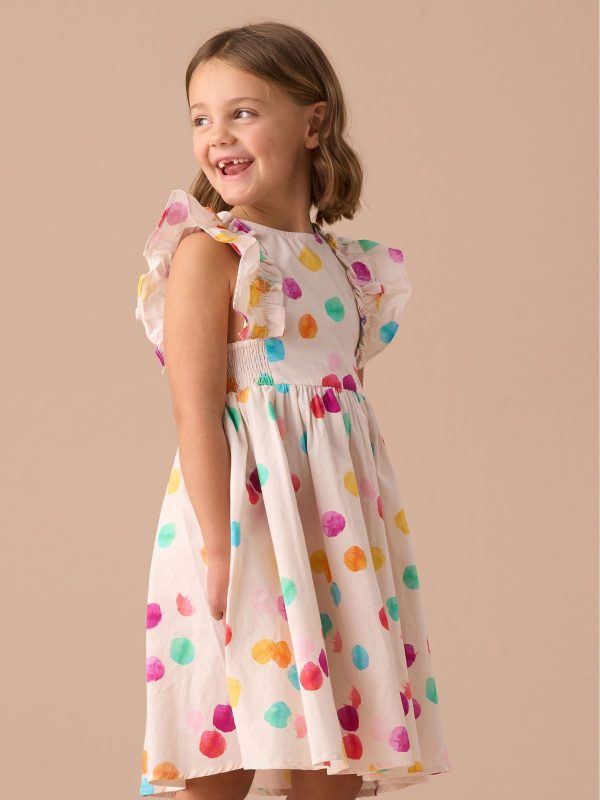 Nigflower54295 White Francesca Shirred Panel Dress