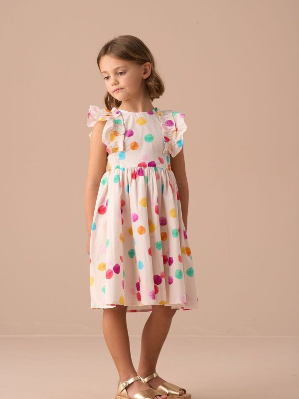 Nigflower54295 White Francesca Shirred Panel Dress - Image 3