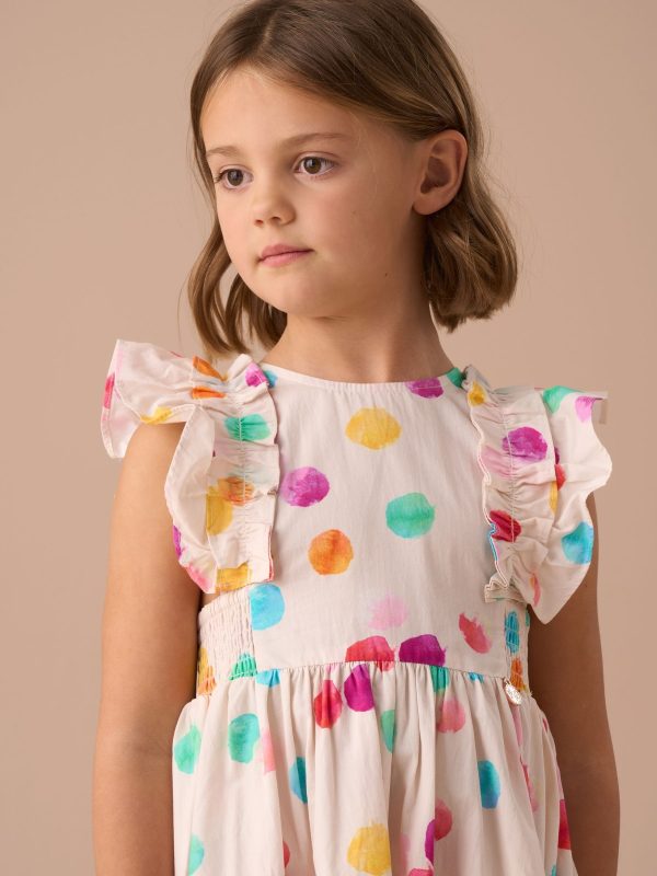 Nigflower54295 White Francesca Shirred Panel Dress - Image 4