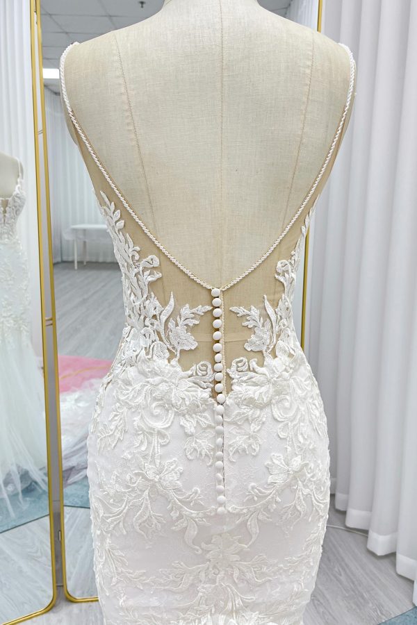 Nigflower54235 Trumpet-Mermaid Court Train Lace Tulle Wedding Dress - Image 8
