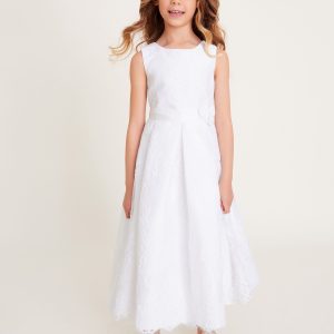 Nigflower54294 White Lola Lace Communion Dress
