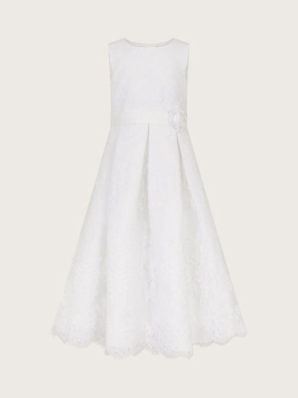 Nigflower54294 White Lola Lace Communion Dress - Image 2