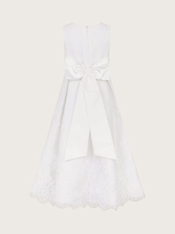 Nigflower54294 White Lola Lace Communion Dress - Image 3