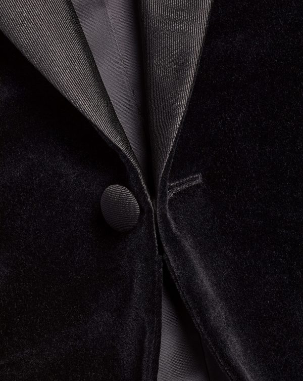 Nigflower54259 Italian Velvet Jacket - Black - Image 2