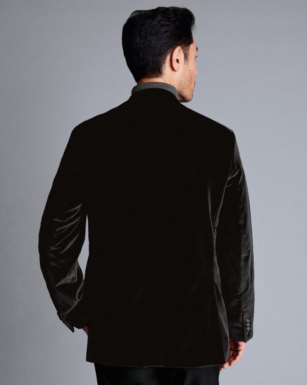 Nigflower54259 Italian Velvet Jacket - Black - Image 5