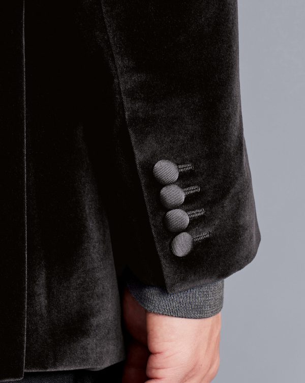 Nigflower54259 Italian Velvet Jacket - Black - Image 3