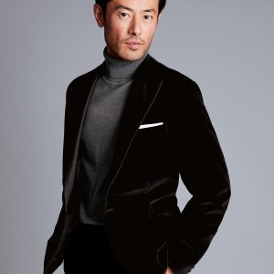 Nigflower54259 Italian Velvet Jacket - Black