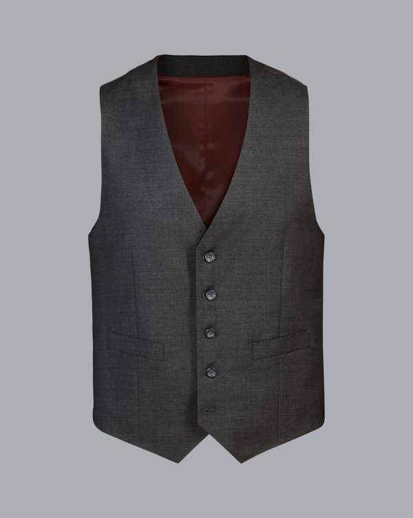 Nigflower54253 Natural Stretch Twill Suit - Charcoal - Image 6