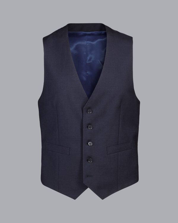Nigflower54249 Natural Stretch Twill Suit - Navy - Image 6