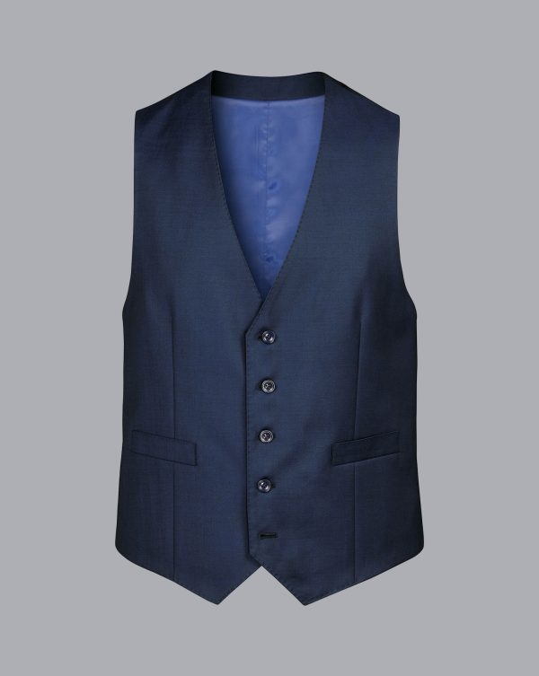 Nigflower54276 Natural Stretch Twill Suit - Mid Blue - Image 6