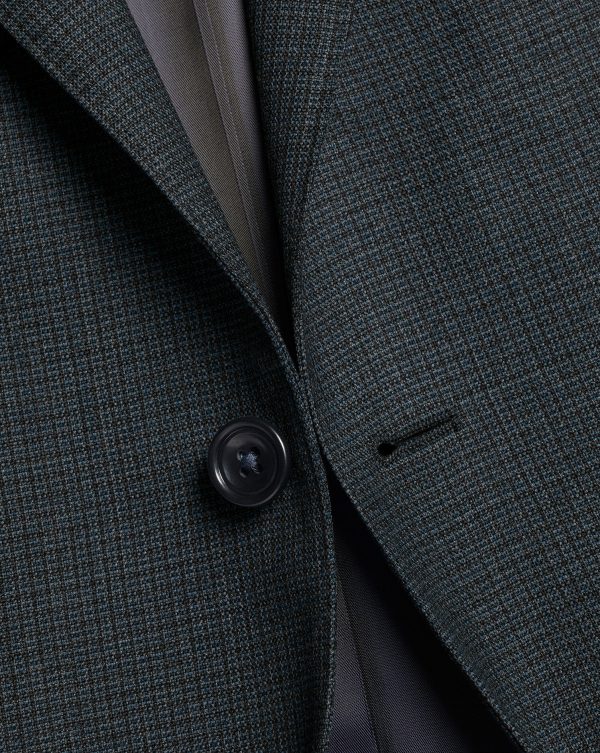 Nigflower54278 Micro Check Suit - Dark Grey - Image 3