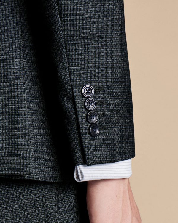 Nigflower54278 Micro Check Suit - Dark Grey - Image 5