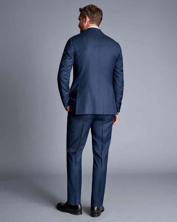Nigflower54255 Natural Stretch Twill Suit - Royal Blue - Image 4