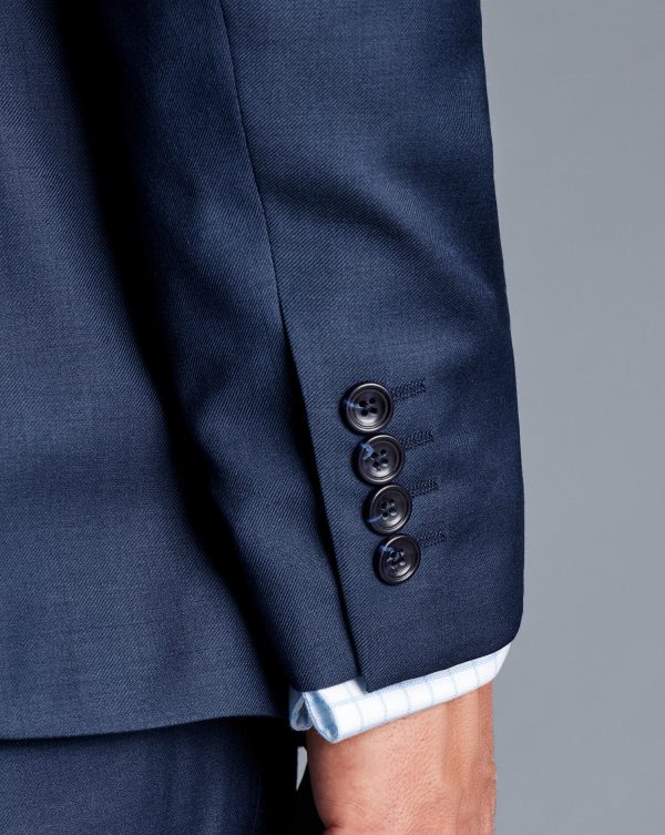 Nigflower54255 Natural Stretch Twill Suit - Royal Blue - Image 3
