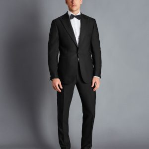 Nigflower54260 Peak Lapel Tuxedo - Black