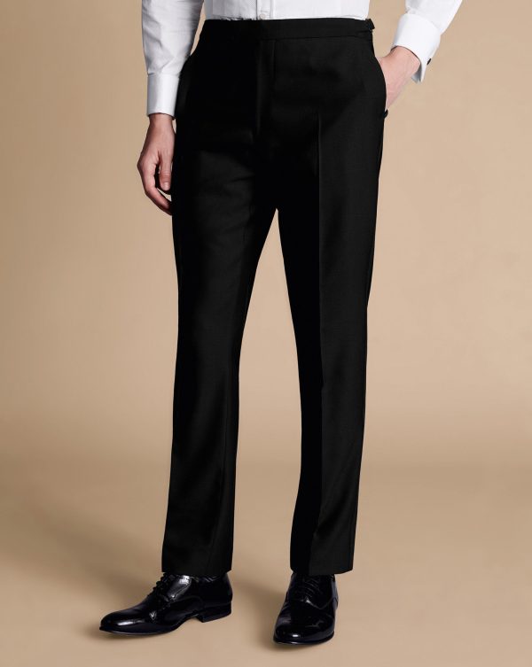 Nigflower54250 Peak Lapel Tuxedo Dinner Suit - Black - Image 5