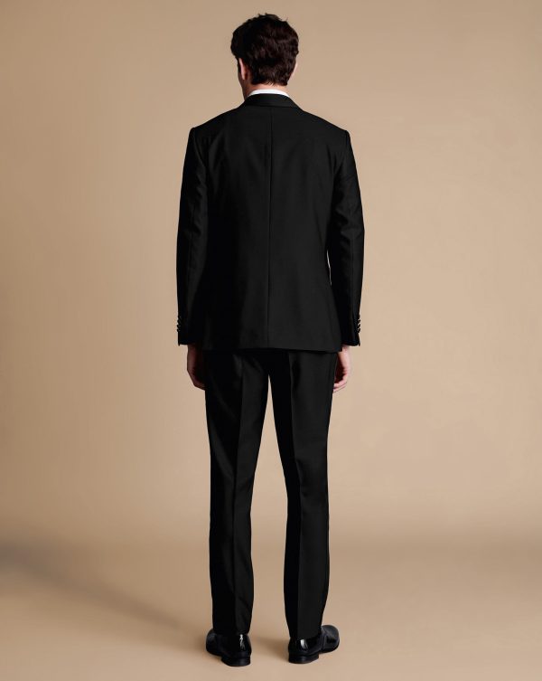 Nigflower54257 Shawl Lapel Tuxedo Dinner Suit – Black - Image 5