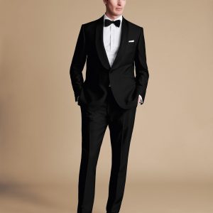 Nigflower54257 Shawl Lapel Tuxedo Dinner Suit – Black