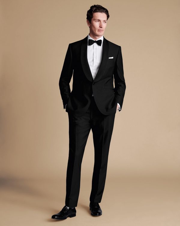 Nigflower54257 Shawl Lapel Tuxedo Dinner Suit – Black