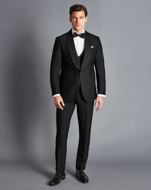 Nigflower54258 Shawl Lapel Tuxedo - Black