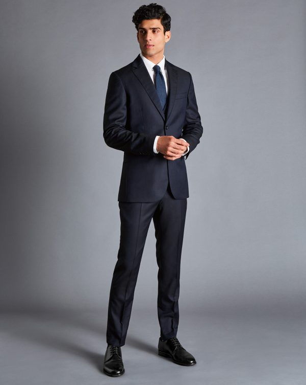 Nigflower54261 Italian Luxury Suit - Dark Navy