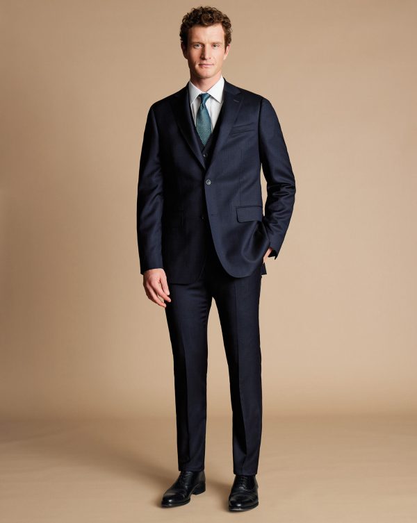 Nigflower54261 Italian Luxury Suit - Dark Navy - Image 3