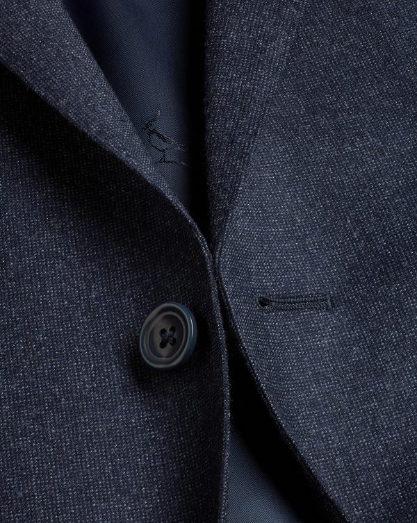 Nigflower54271 Italian Pindot Suit - Denim Blue - Image 2