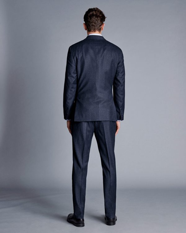 Nigflower54271 Italian Pindot Suit - Denim Blue - Image 4