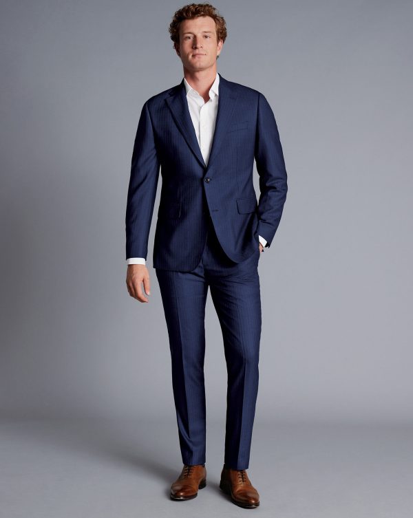Nigflower54274 Ultimate Performance Stripe Suit - French Blue
