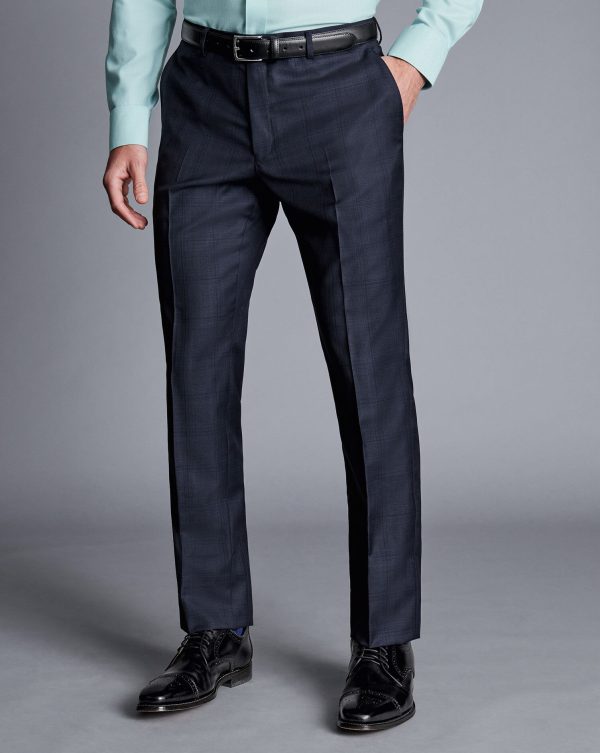 Nigflower54267 Ultimate Performance Suit Check - Navy - Image 5