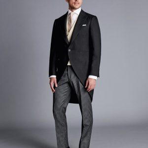Nigflower54266 Morning Suit – Black Stripe Trouser