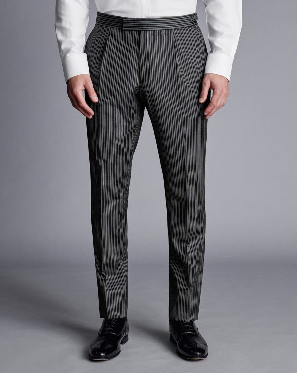 Nigflower54266 Morning Suit – Black Stripe Trouser - Image 2