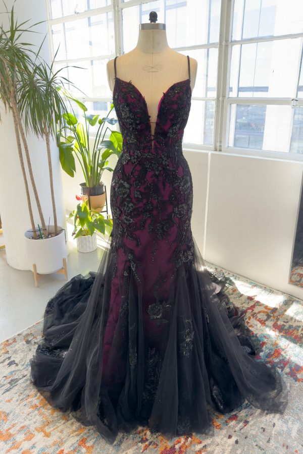 Nigflower54228 Trumpet-Mermaid Court Train Lace Tulle Wedding Dress - Image 3