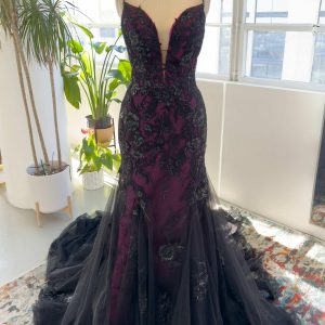 Nigflower54228 Trumpet-Mermaid Court Train Lace Tulle Wedding Dress