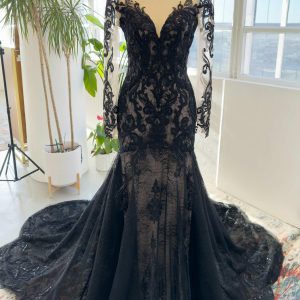 Nigflower54229 Trumpet-Mermaid Chapel Train Lace Tulle Wedding Dress
